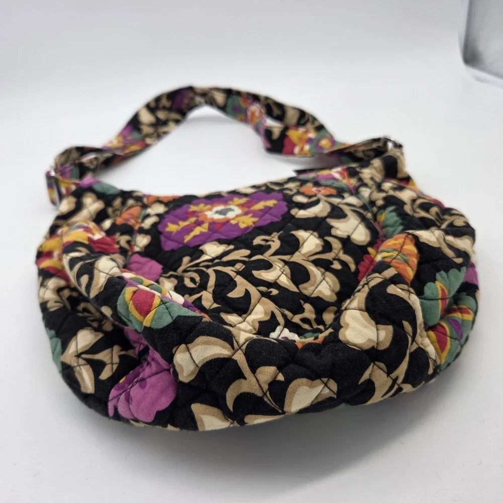 Vera Bradley Crossbody Shoulder Bag Floral Quilted Cotton Magnetic Front Pocket